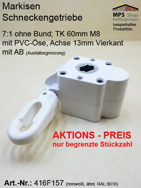 SONDERANGEBOT 7:1 Markisen Schneckengetriebe 416F157