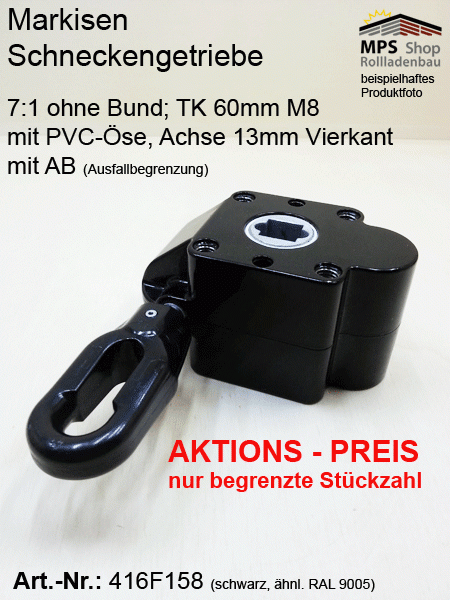 SONDERANGEBOT 7:1 Markisen Schneckengetriebe 416F158