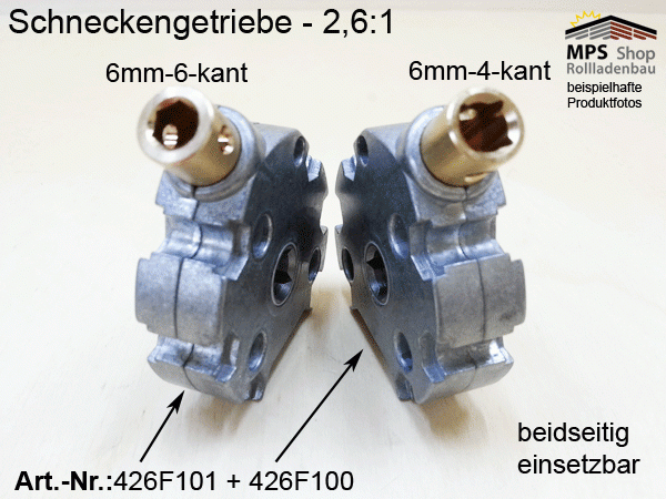 426F1.., Markisen, Volants, Schneckengetriebe 2,6:1 - z.B. für Volants