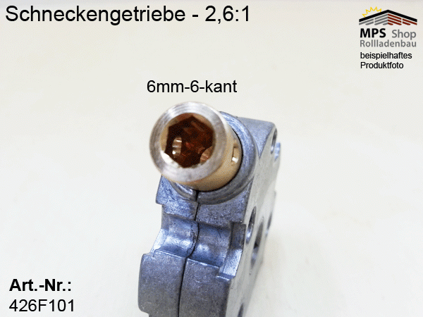 426F1.., Markisen, Volants, Schneckengetriebe 2,6:1 - z.B. für Volants