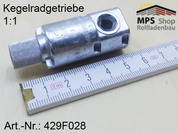 Kegelradgetriebe, Jalousie, Raffstore-Getriebe, Serie 429Fxxx - 1:1