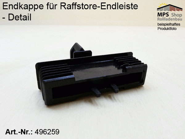 Endkappe 70mm, PVC grau, schwarz