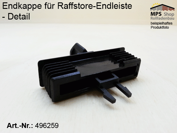 Endkappe 70mm, PVC grau, schwarz