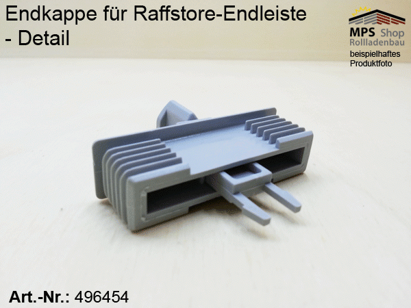 Endkappe 70mm, PVC grau, schwarz