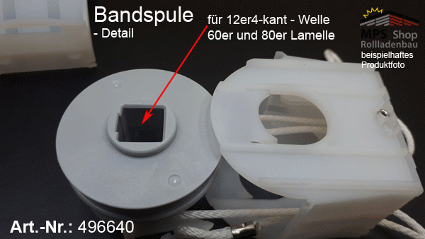 496640 - Bandspule Raffstore HüppeLux, Band 6mm