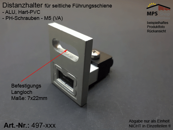 497-xxx Distanzhalter 35mm (für seitliche FS)