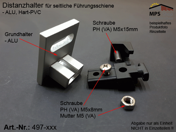 497-xxx Distanzhalter 35mm (für seitliche FS)