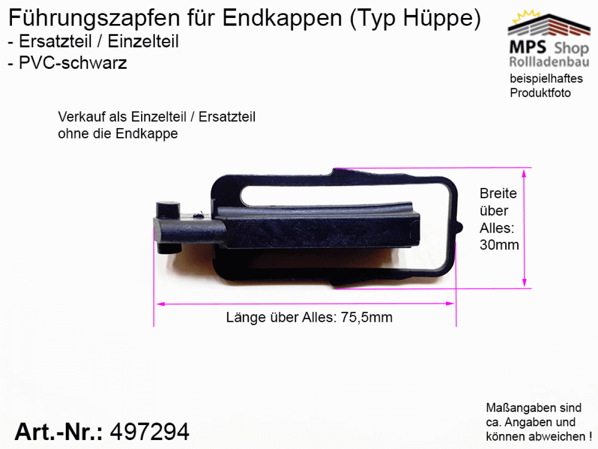 497294 - Führungszapfen für Endkappe (Typ: Hüppe)