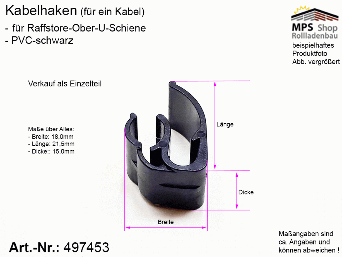 497453 Kabelhaken, Kabel-Klemmhalter