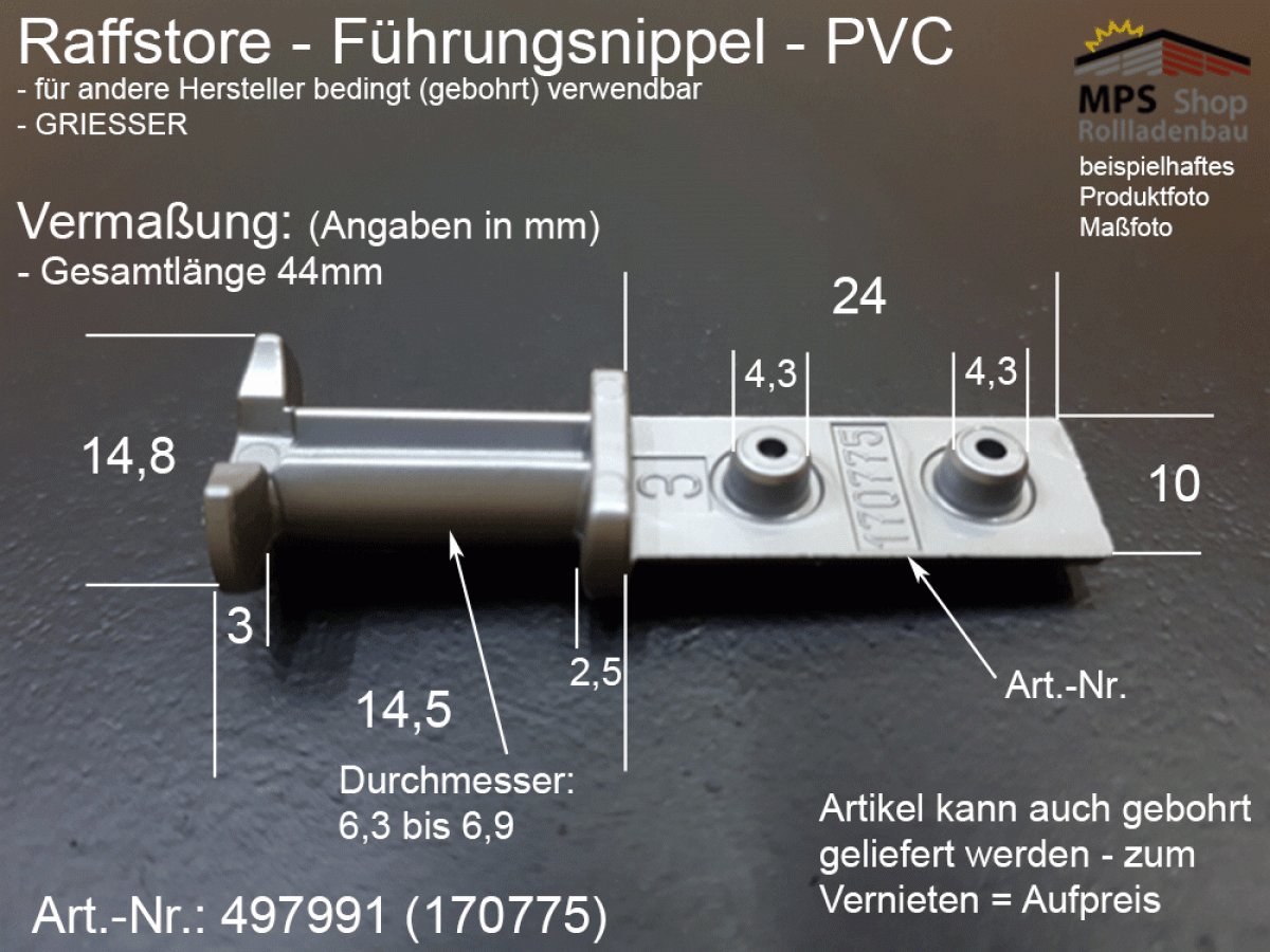 497991, 170775 Griesser, Führungsnippel