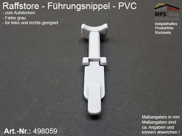 498059 Führungsnippel PVC, Länge ca. 47mm