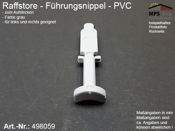 498059 Führungsnippel PVC, Länge ca. 47mm