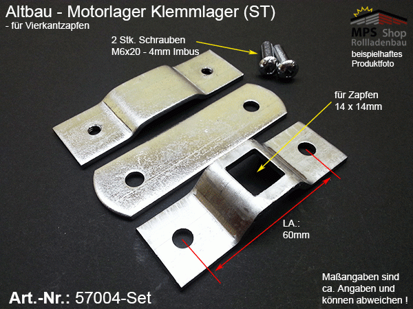 57004-Set Motorlager Altbau-Klemmlager (ST)