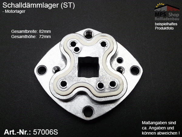 57006S Schalldämmlager, Motorlager, Stahl