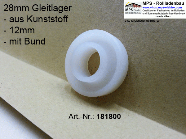 Gleitlager 28mm Mini-Gleitlager Kunststoff