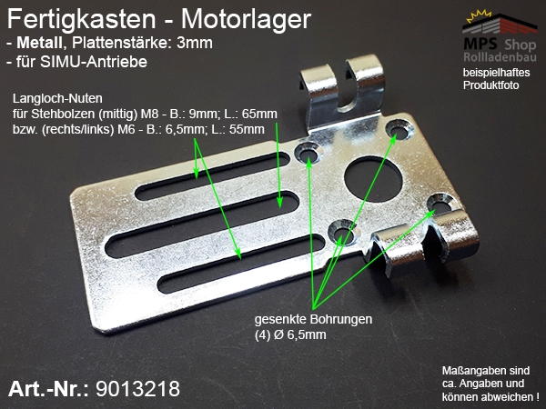 9013218 Fertigkasten-Motorlager - Metall (SIMU)