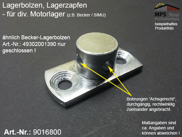 9016800 Lagerzapfen, Lagerbolzen für Motorkopf / Lager