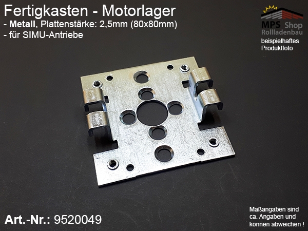 9520049 Blendkappen-Motorlager - Metall (SIMU)