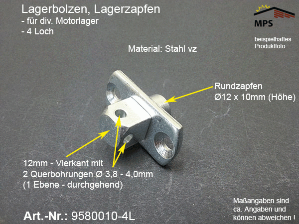 9580010-4L Lagerzapfen, Lagerbolzen für Motorkopf / Lager