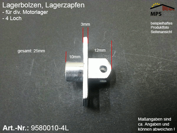 9580010-4L Lagerzapfen, Lagerbolzen für Motorkopf / Lager