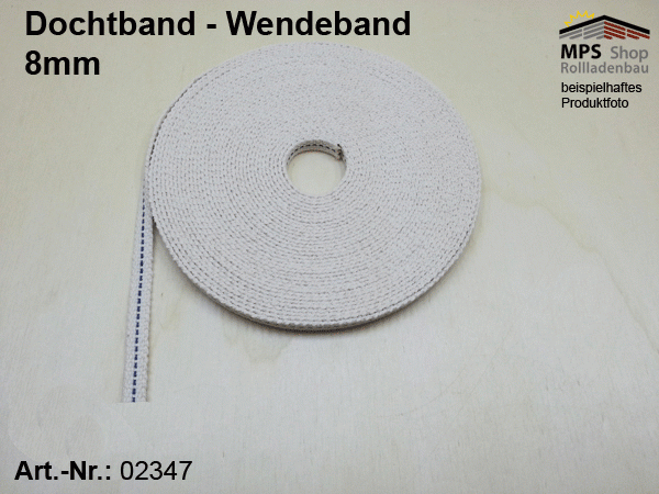 02290, 02347, Dochtband 7+8mm METERWARE