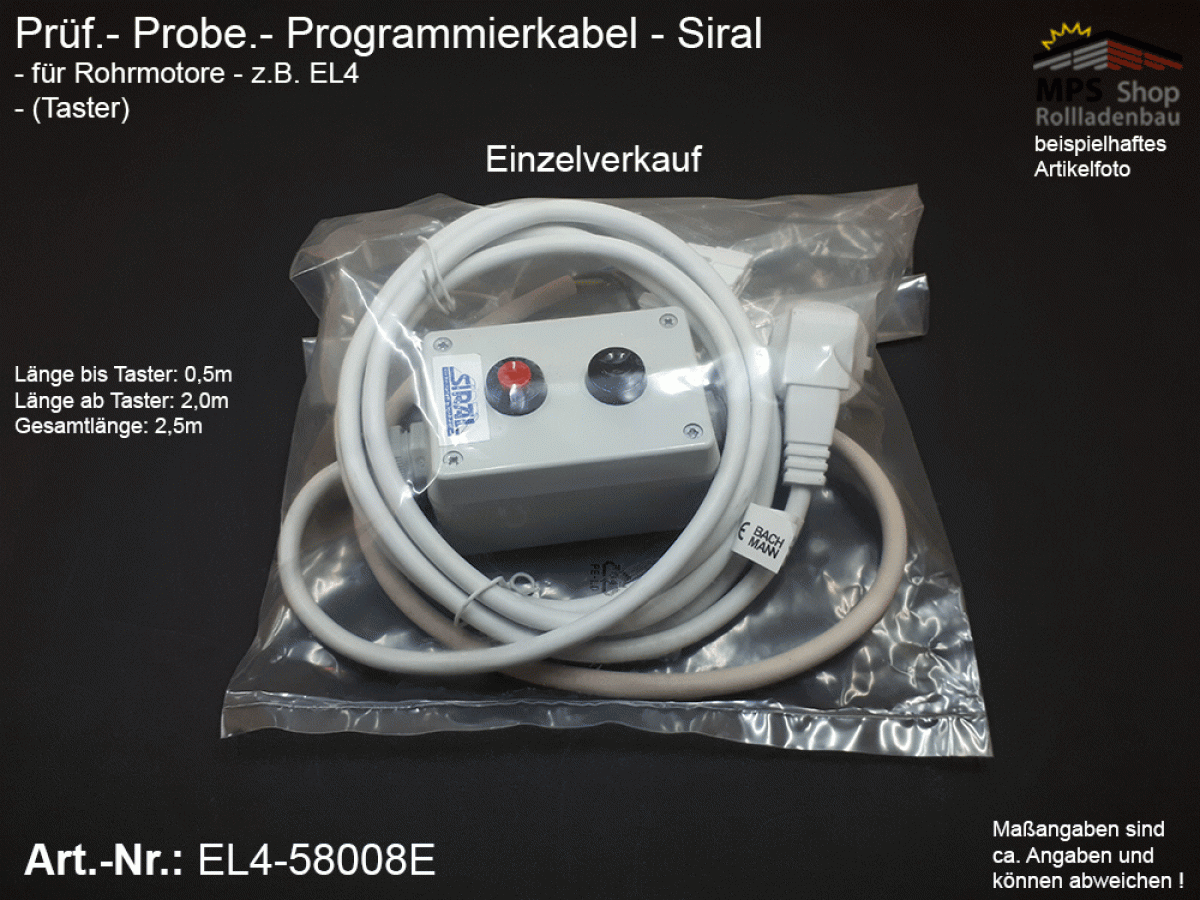 EL4-58008E, SIRAL - Prüf.-Probe.-Programmierkabel