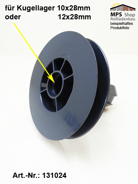 Gurtscheibe Ø 120mm, SW40, lange WK, Minigurt, für Kugellager 28mm