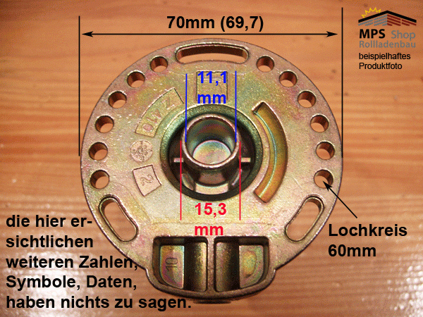 444F017 Links, 2:1 - Kegelradgetriebe, WERU-KBW, kl.Fuß, Flansch
