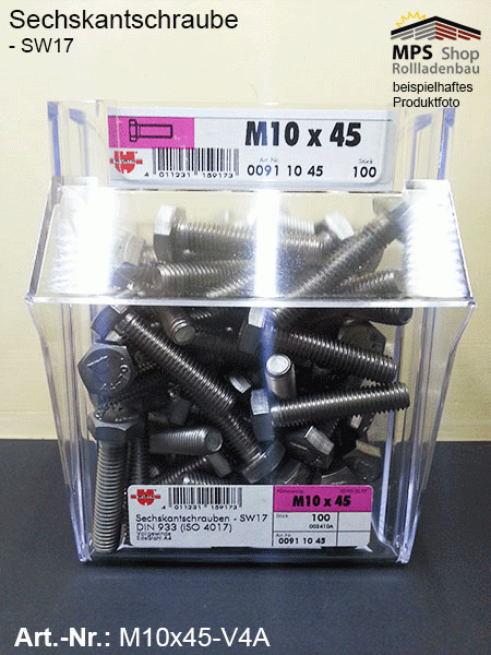 M10x45-V4A Sechskantschraube