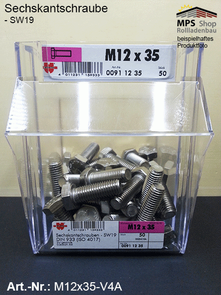 M12x35-V4A Sechskantschraube