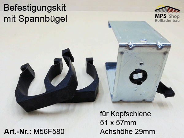 Befestigungskit Jalousiemotor, Raffstore-Motor KS: 51x57x29mm