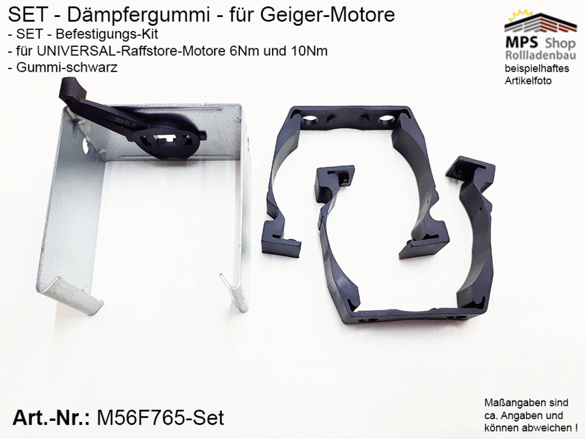 M56F765 Befestigungskit Jalousiemotor, Raffstore-Motor (neue Motore)
