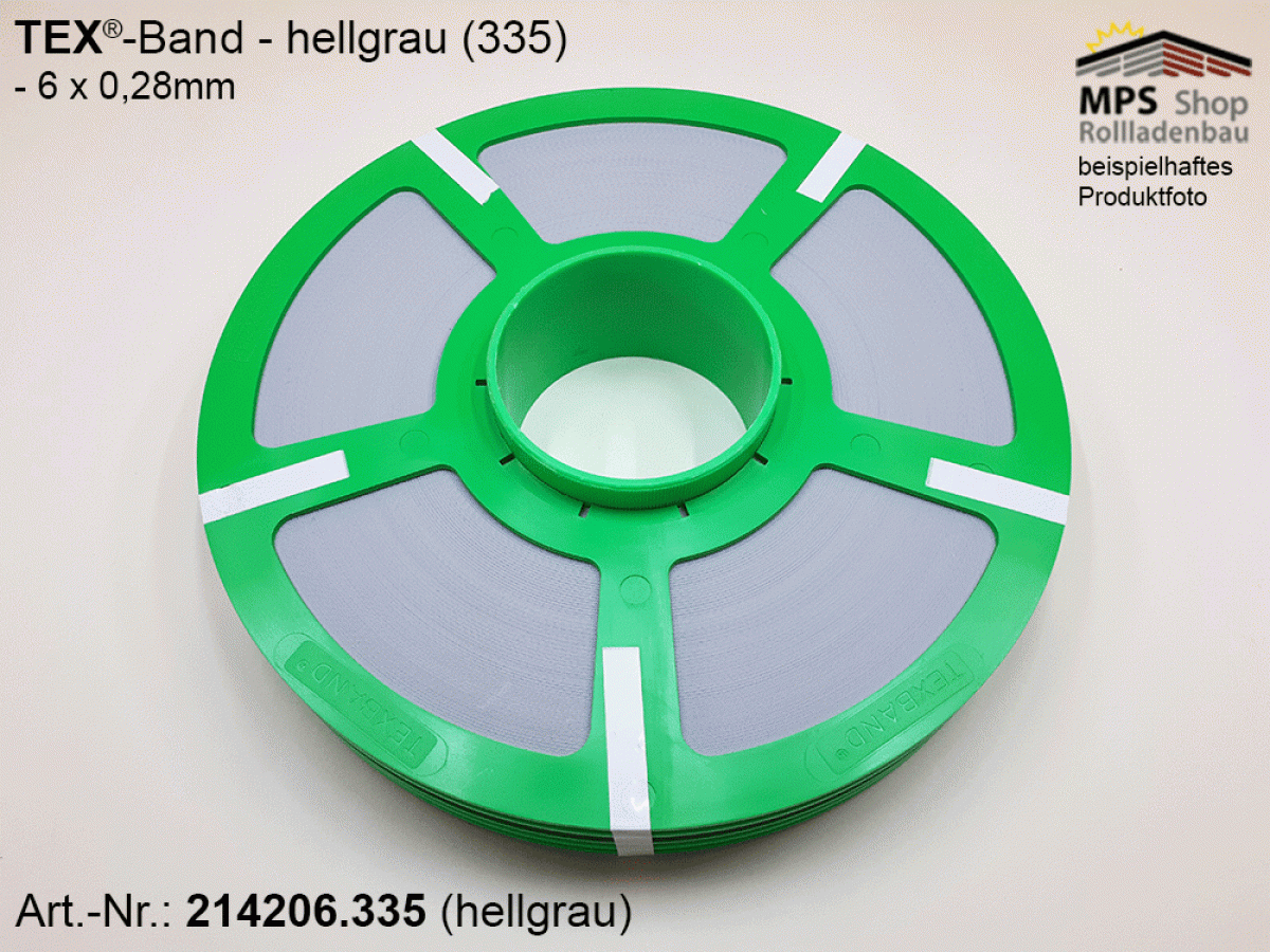 TEX-Band 6,0 x 0,28mm, Farbe: 335 (hellgrau - 214206.335)