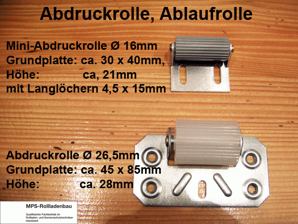 Abdruckrollen (klein und groß)