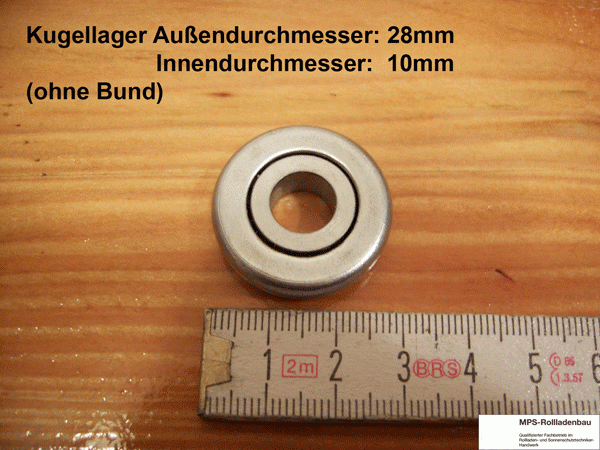 Walzenkapsel SW60 für Kugellager 28mm