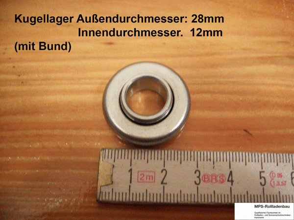 Walzenkapsel SW60 für Kugellager 28mm