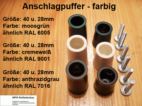 Anschlagpuffer ohne Scheibe 28mm, Anschlagstopfen