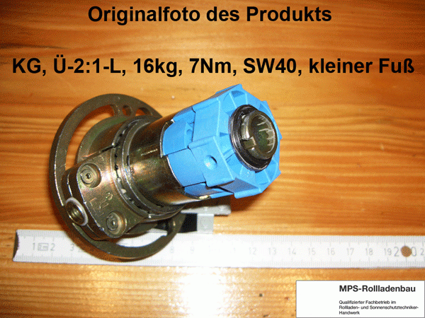 Kegelradgetriebe, Kurbelgetriebe, SW40/60, kl.Fuß, 2:1, 3:1, 16/21kg, L+R