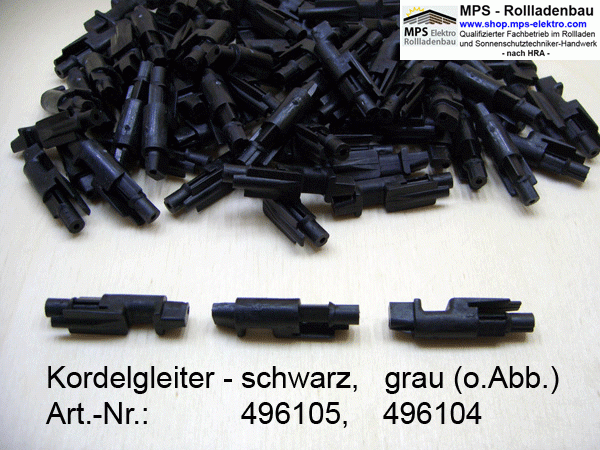 Kordelgleiter für Endleiste Texband und Leiterkordel