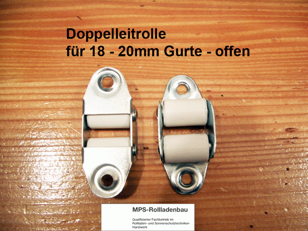 172100 Doppelleitrolle ohne Bürste für 18mm Gurte