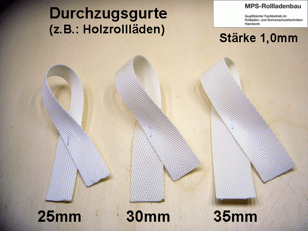 METERWARE Durchzugsgurte