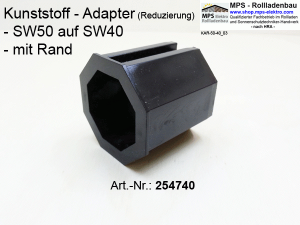 254740 Reduzierung, Wellenadapter, KU - SW50 auf SW40