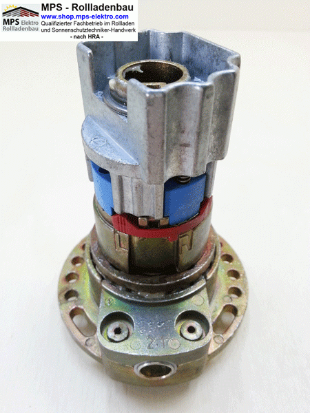 444F617-U-2:1, Kegelradgetriebe, Kurbelgetriebe WERU-KBW, UMSCHALTBAR, kl.Fuß, mit Flansch