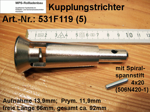 Kupplungstrichter abnehmbar, Diverse