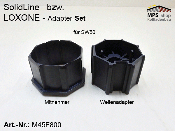 Wellenadapter für SW50 - LOXONE bzw. SolidLine