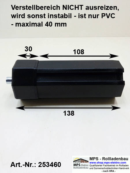 Walzenkapsel SW50, lang, Gurtscheiben-Ansatz, Stahlstift 10mm