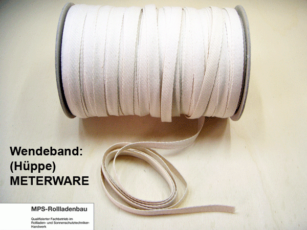 Wendeband 10x1,0mm, METERWARE für z.B. Hüppe-Anlagen