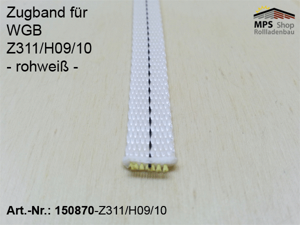 150870 - Zugband für WGB 10x0,9mm - rohweiß